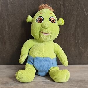 2007 Shrek The Third Baby Ogre Plush‎ With Blue Diaper
